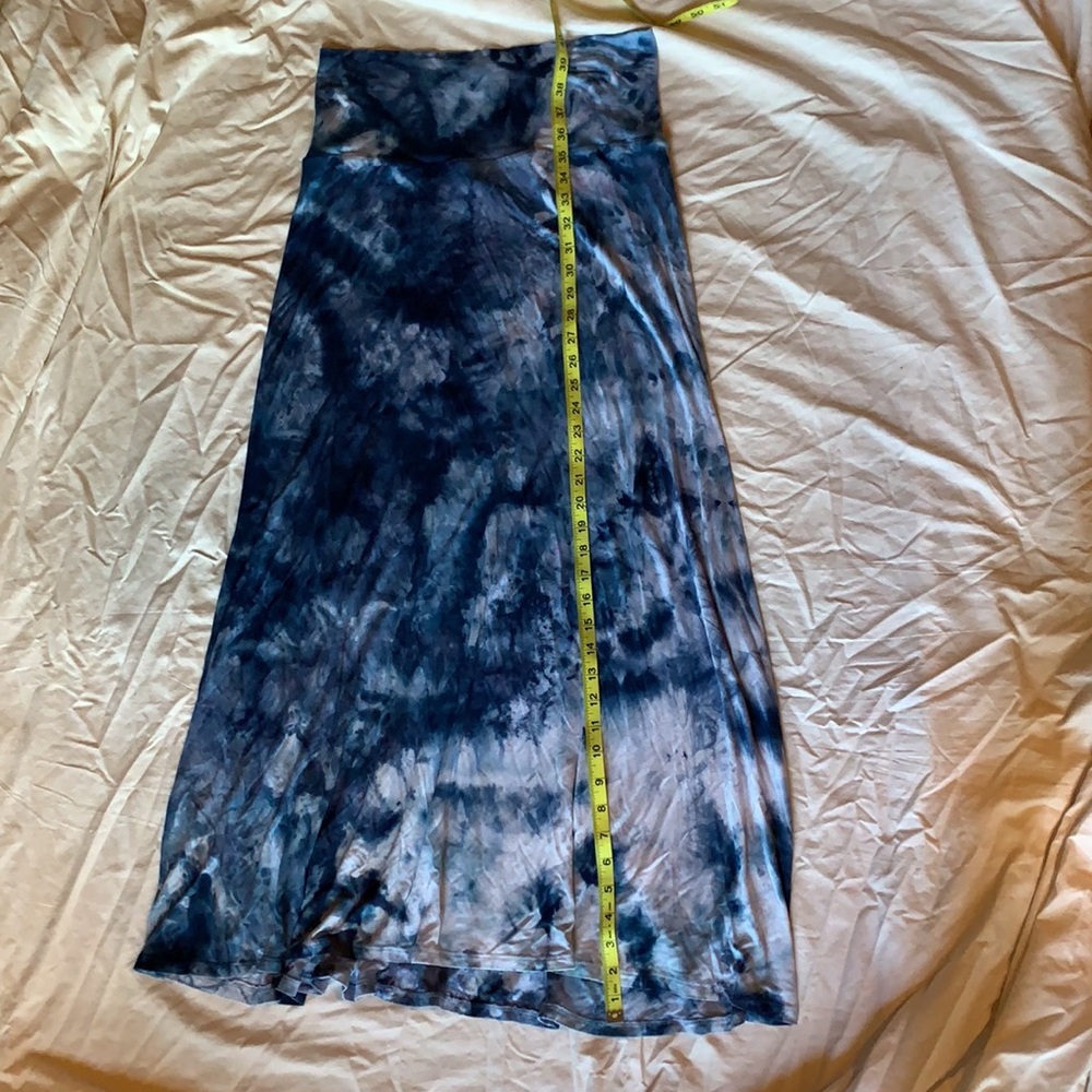 Tye dye floor length maxi blue